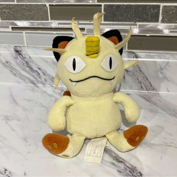 Vintage Nintendo Pokémon bean bag plushie Meowth 1998 - Picture 1 of 7